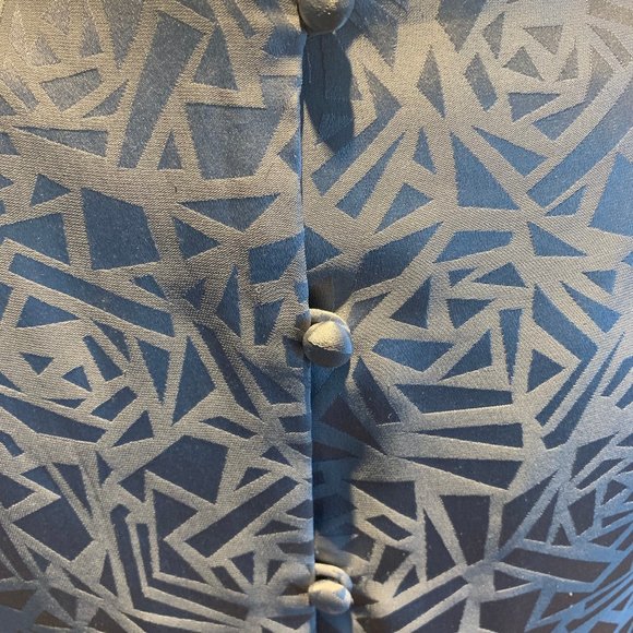 Gorgeous Vintage 100% Silk Gray Dress - Picture 8 of 11